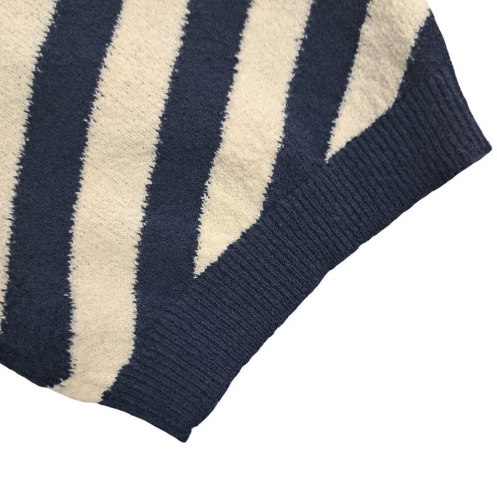 Veronica Beard Jeans Nautical Navy & White Stripe Knit Top Size M - Picture 4 of 7